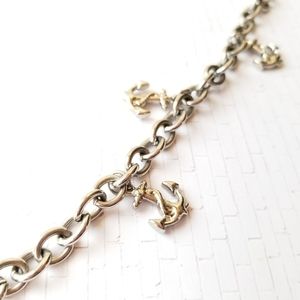 ⚓⚓⚓NAUTICAL Anchor Charm Bracelet 7"